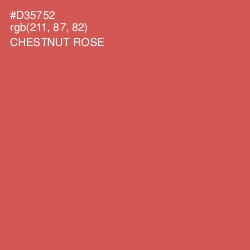 #D35752 - Chestnut Rose Color Image